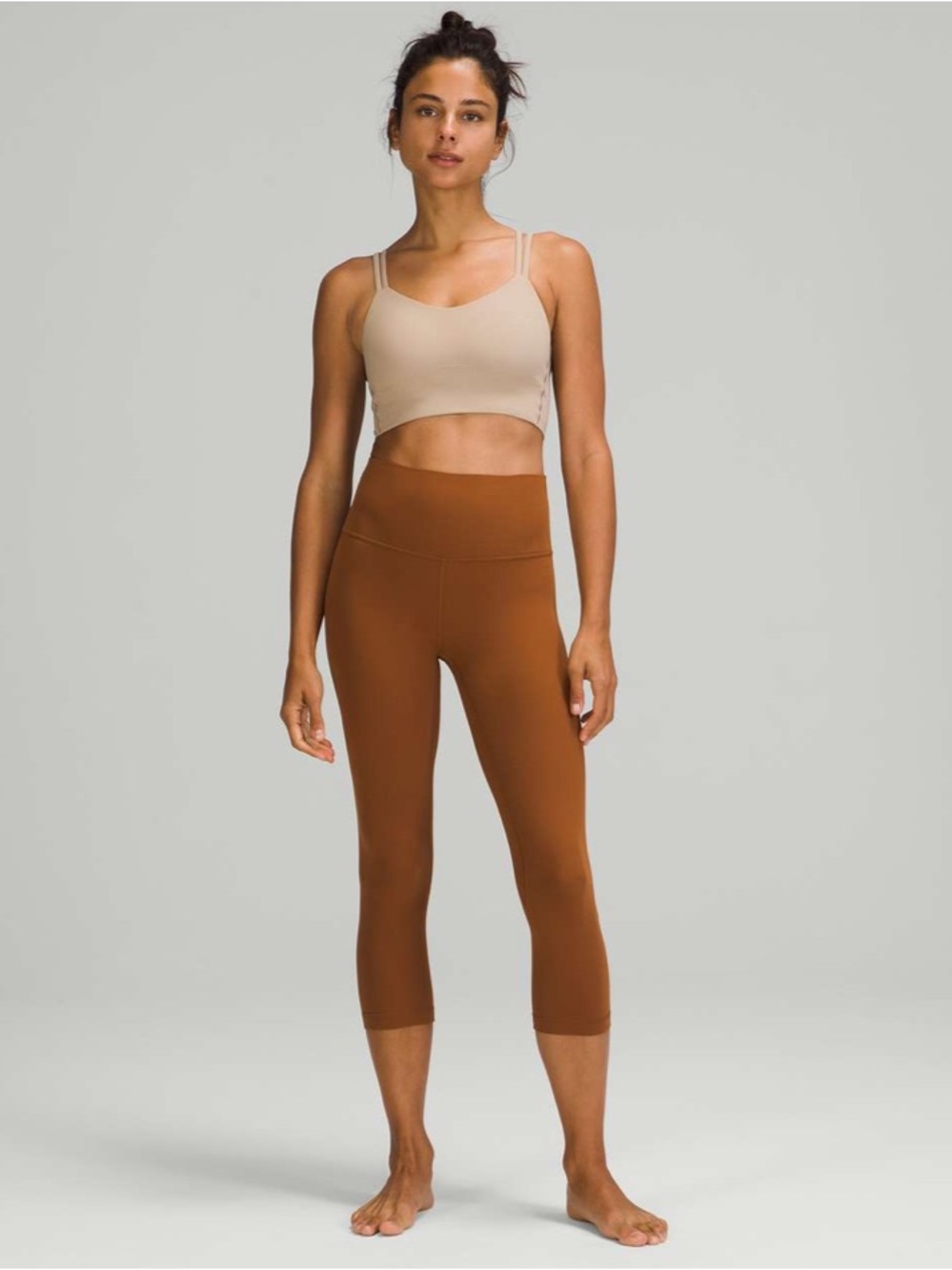 #981 Lululemon Align High-Rise Crop 21” Copper Brown Size 16